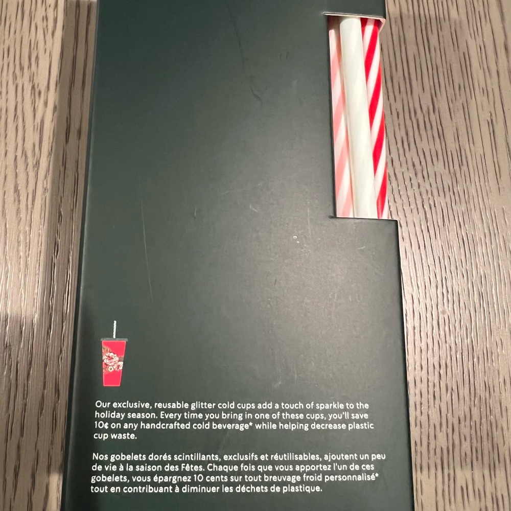 𝅺Starbucks 5 Lt.Edition Glitter Holiday Floral Reusable 24oz Cold Cups Coffee - Picture 5 of 8